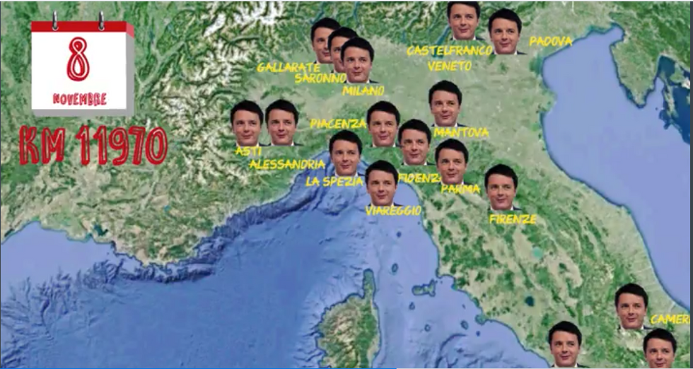 Renzi, 12mila km in un mese per il Si