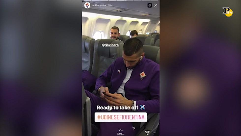 Morte astori: ultimo video in aereo con la Fiorentina