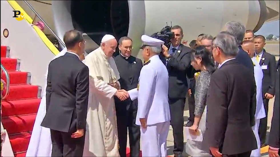 Papa Francesco in visita a Bangkok