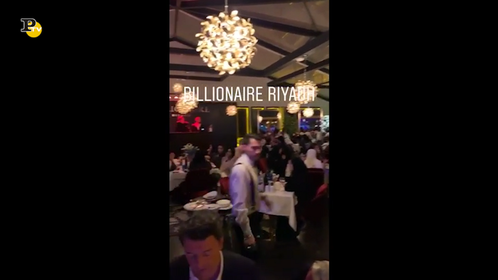 Matteo Renzi a cena con Briatore al Billionaire Hotel