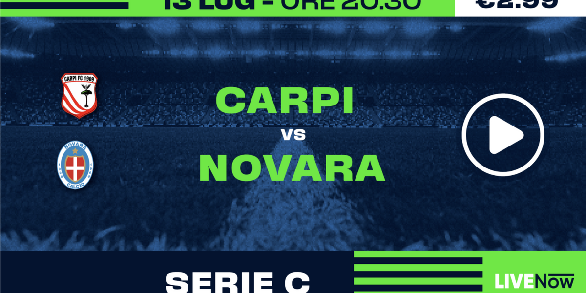 Guarda in diretta Carpi - Novara
