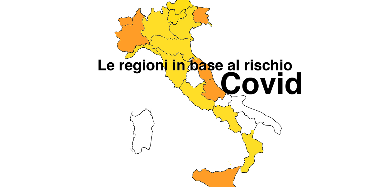 Regione per regione, l'Italia divisa in zona arancione e gialla