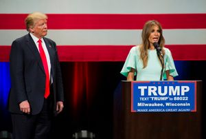 In Wisconsin Melania e Donald Trump
