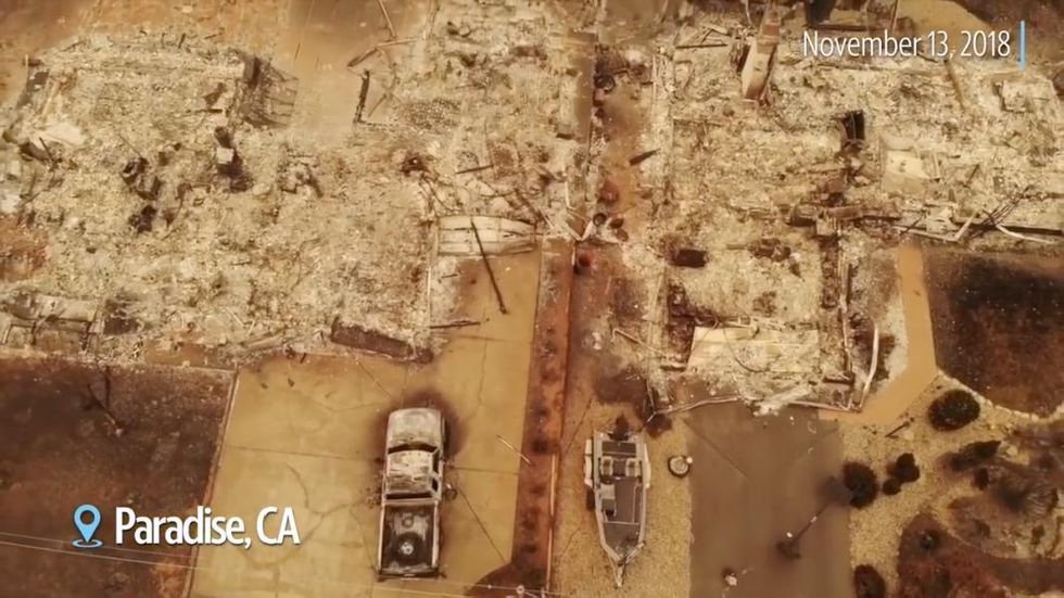 Incendi in California: la distruzione vista dal drone | video