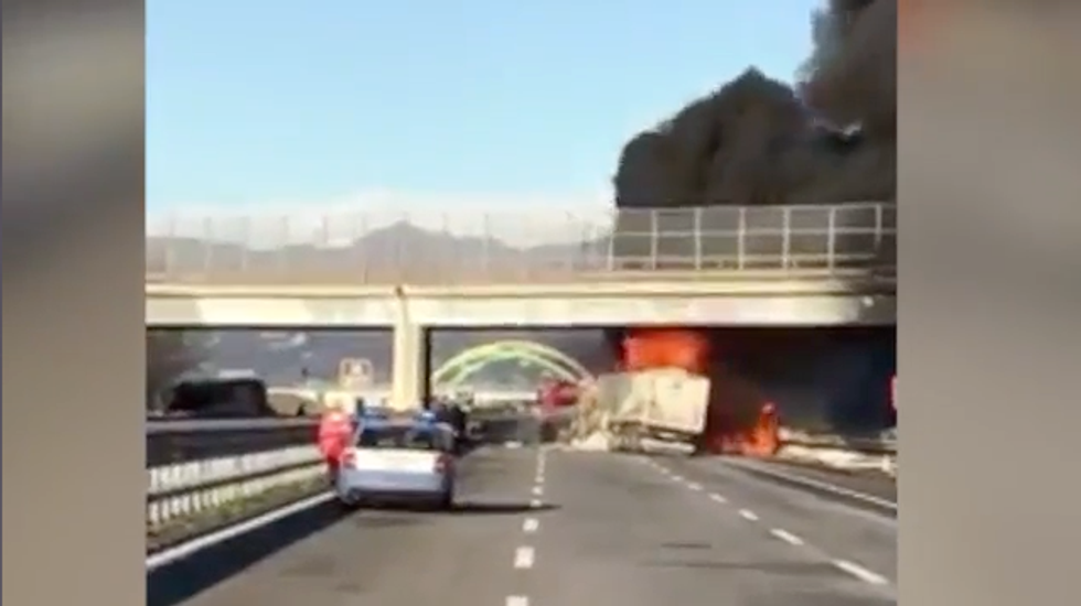 incendio autostrada a21 manerbio brescia cisterna morti