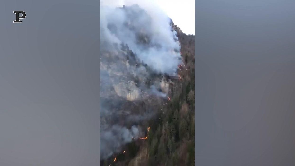Incendio fuori controllo in Trentino | Video