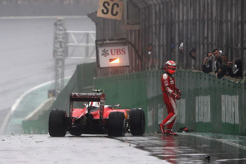 F1: il drammatico incidente di Raikkonen nel Gp del Brasile