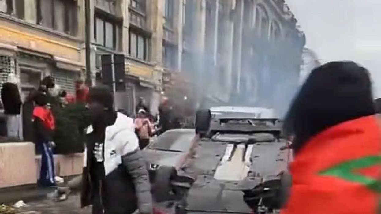 Incidenti a Bruxelles dopo Marocco -Belgio | video