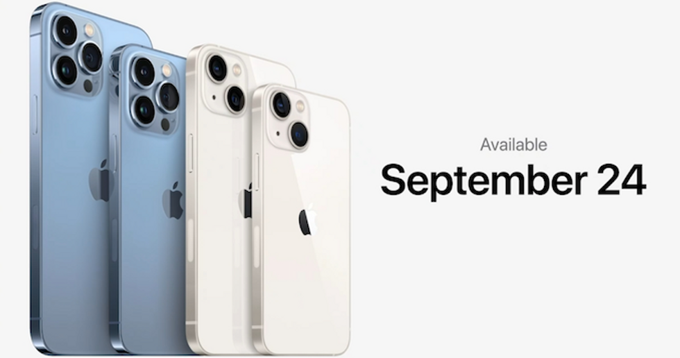 iPhone 13 disponibile dal 24 settembre