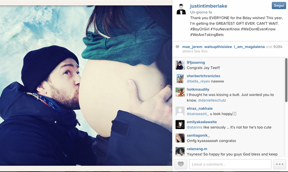 Justin Timberlake e Jessica Biel sono diventati genitori