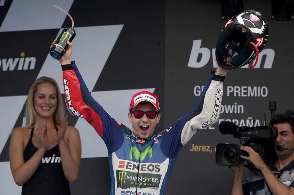 Gp Spagna, Jerez: Lorenzo domina e vince, Rossi terzo