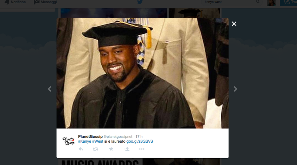 Kanye West "dottore" honoris causa