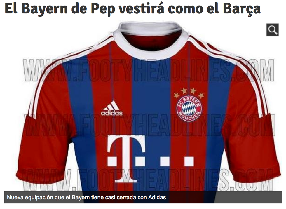 Guardiola plagia il Barcellona: maglia blaugrana per il Bayern