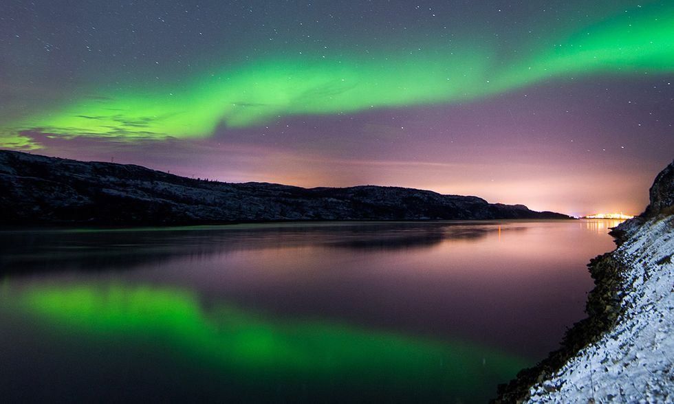 L'aurora boreale in Norvegia