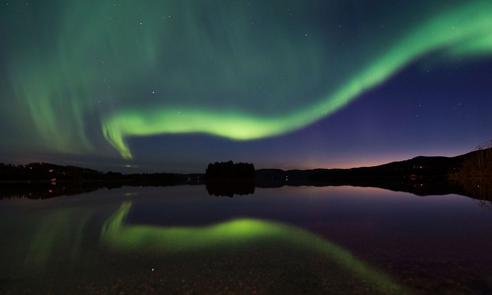 L'Aurora boreale nel cielo di Svezia