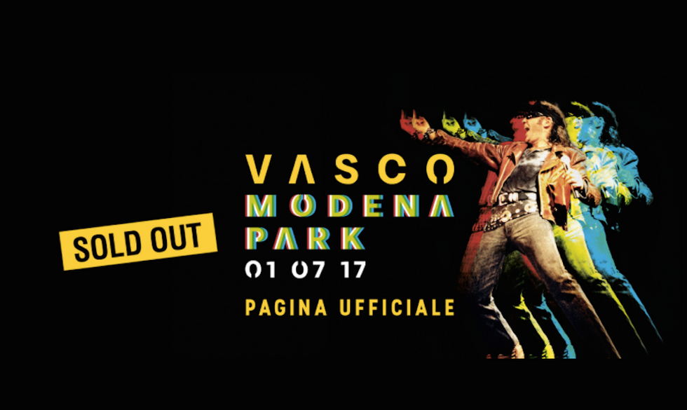 L'homepage di Viva Ticket è chiara: sono ufficialmente terminati i biglietti di Vasco Modena Park