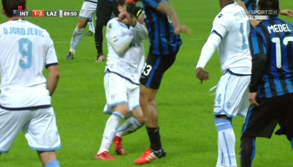 17a giornata - Felipe Melo, doppia follia: ok rigore e rosso in Inter-Lazio