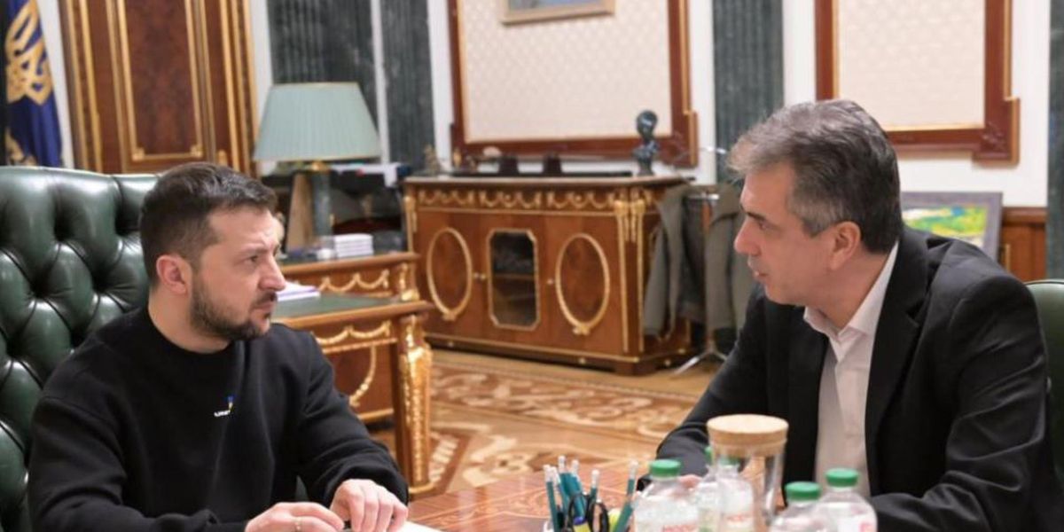 l ministro degli Esteri israeliano è arrivato a Kiev per incontrare Zelensky