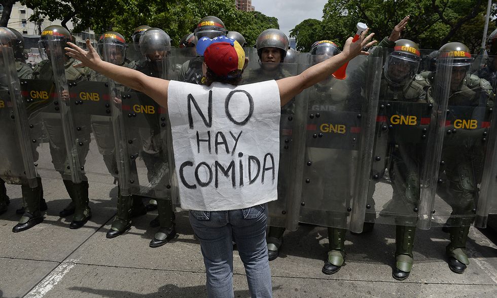 L'opposizione in piazza in Venezuela