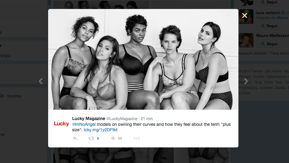 #ImNoAngel: modelle curvy contro il canone Victoria's Secret