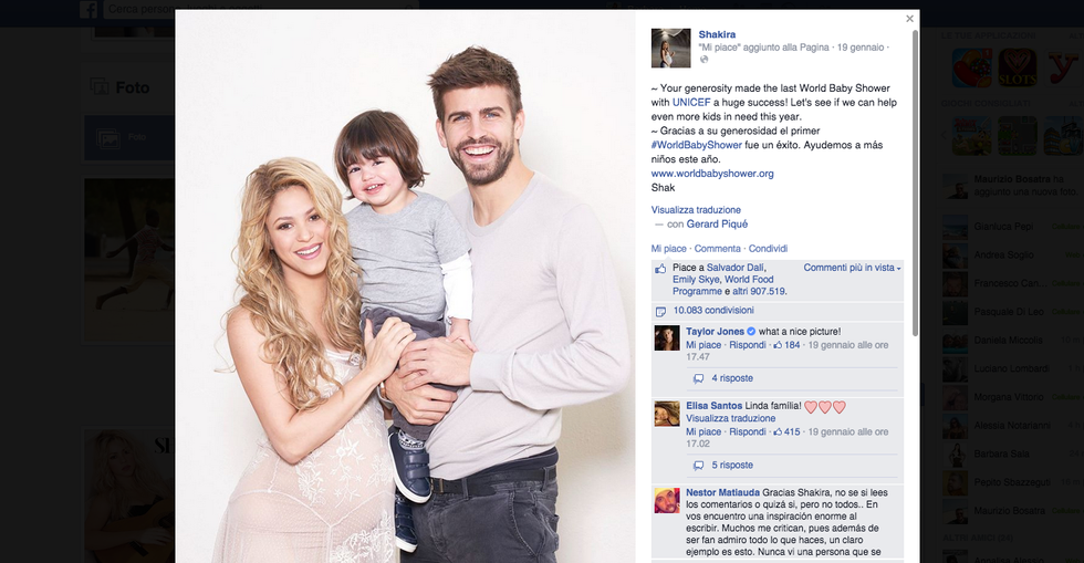 Shakira mamma bis: è nato Sasha