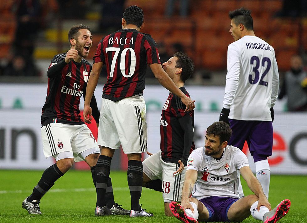 Milan - Fiorentina 2-0, Bacca e Boateng rilanciano i rossoneri