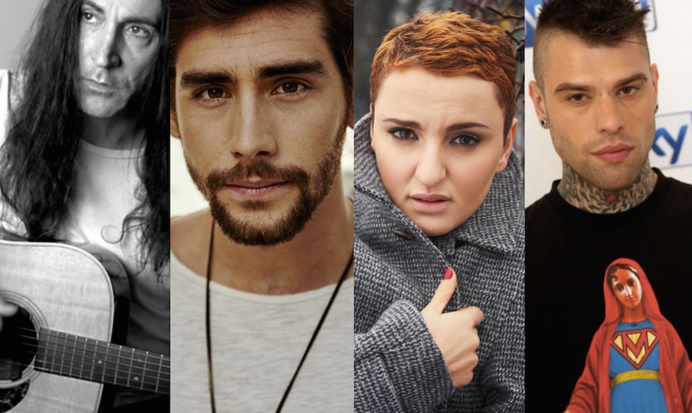 La giuria di X Factor 10. Da sinistra, Manuel Agnelli, Alvaro Soler, Arisa e Fedez