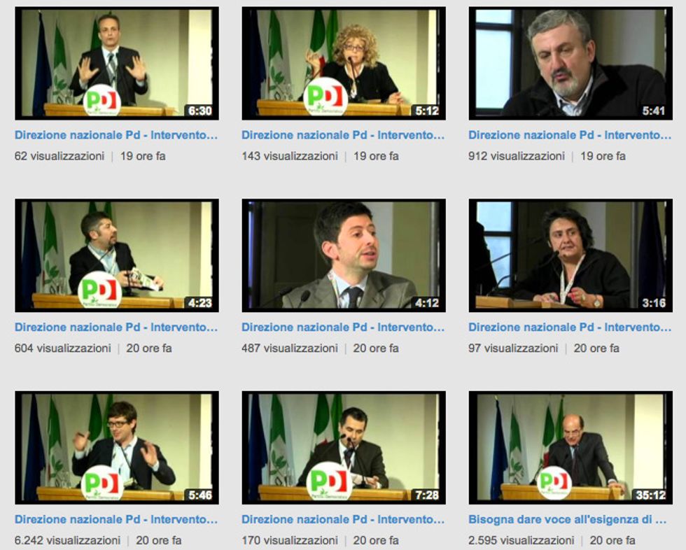 Bersani sconfitto anche in rete: solo terzo su You Tube