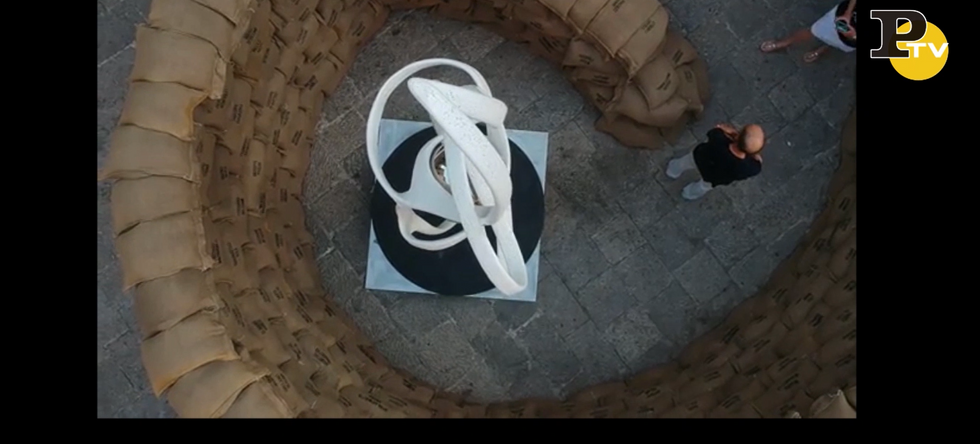 La spirale della vita. Installazione a Palermo video