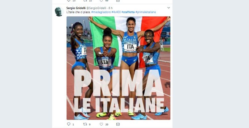 La staffetta delle italiane a Terragona diventa un caso politico via social network