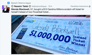 L'assegno milionario vinto da Glenda Blackwell
