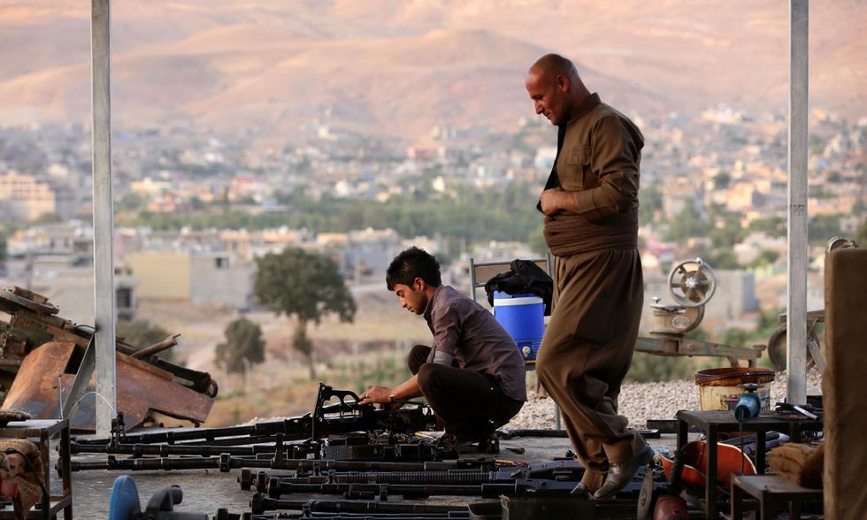 Le armi dei Peshmerga curdi in Iraq