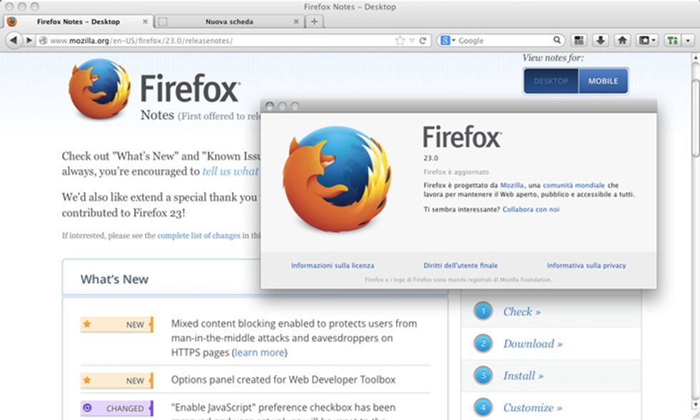 Firefox 23: le novità da sapere
