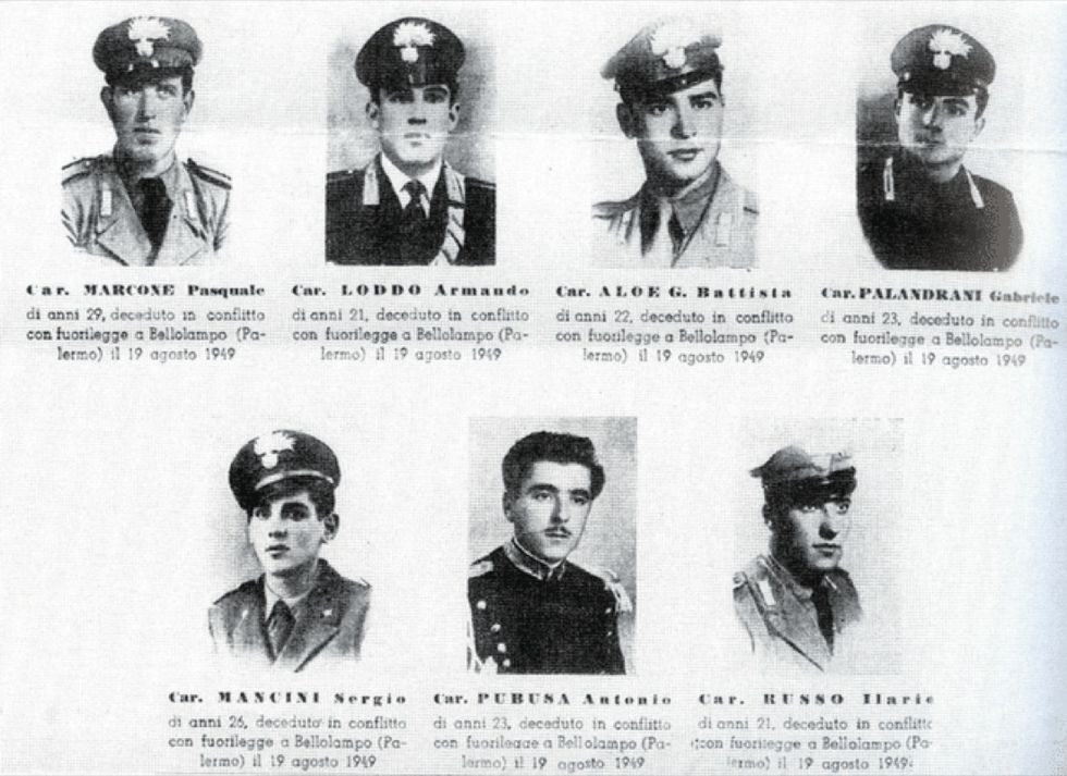 Bellolampo: 70 anni fa la strage dei Carabinieri