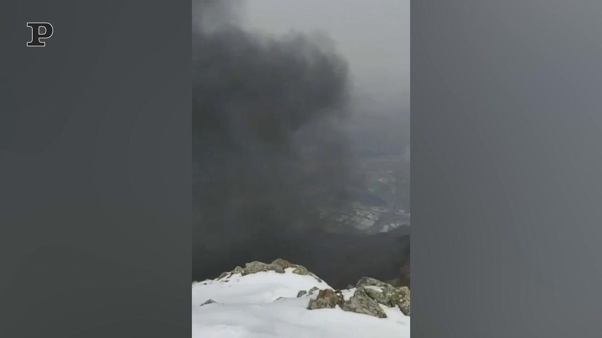 Lecco, aereo militare precipita sul monte Legnone | Video