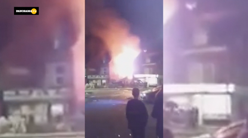 Leicester esplosione palazzo incendio morti video