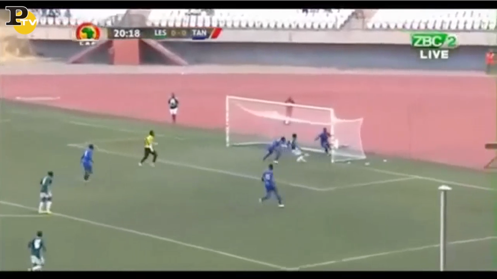 Lesotho Tanzania liscio gol errori calcio video