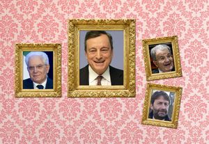  Sergio Mattarella, Mario Draghi, Romano Prodi, Dario Franceschini