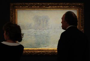 «Glacons, effet blanc» di Claude Monet