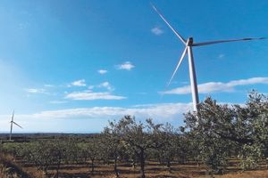 Il parco eolico realizzato da Enel Green Power Italia a Partanna, in Sicilia