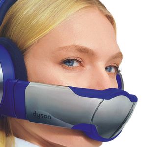 ​Dyson Zone: cuffie  che porta a naso e bocca un flusso continuo di aria purificata