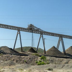 ​Miniere di fosforo le miniere a Laâyoune, Sahara occidentale,