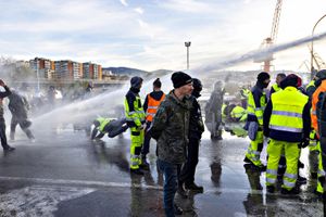 Proteste no green pass Trieste