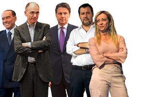 ​Silvio Berlusconi, Enrico Letta, Giuseppe Conte, Matteo Salvini, Giorgia Meloni