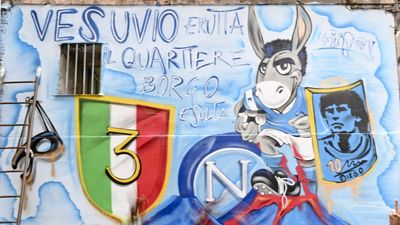 ​Un murales nel centro storico di Napoli