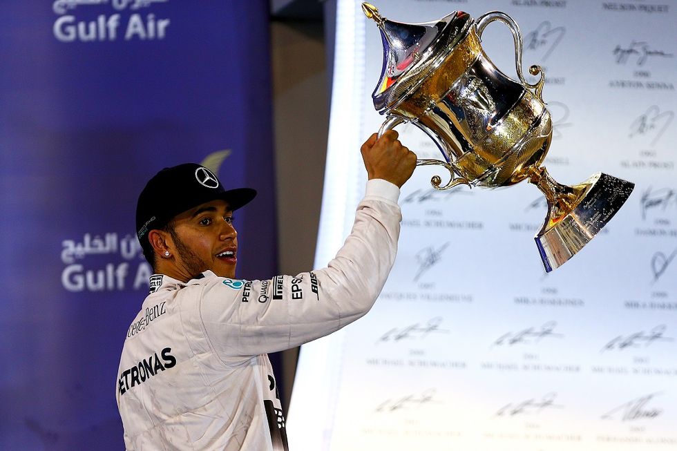 Gp Bahrein: Hamilton senza rivali, Ferrari seconda con Raikkonen