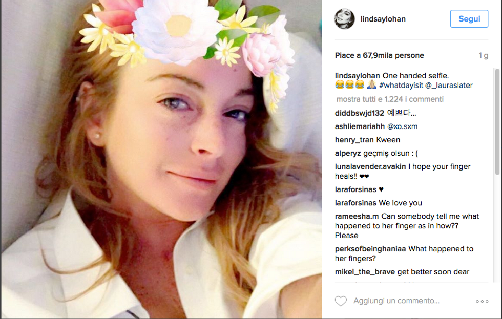 Lindsay Lohan in ospedale