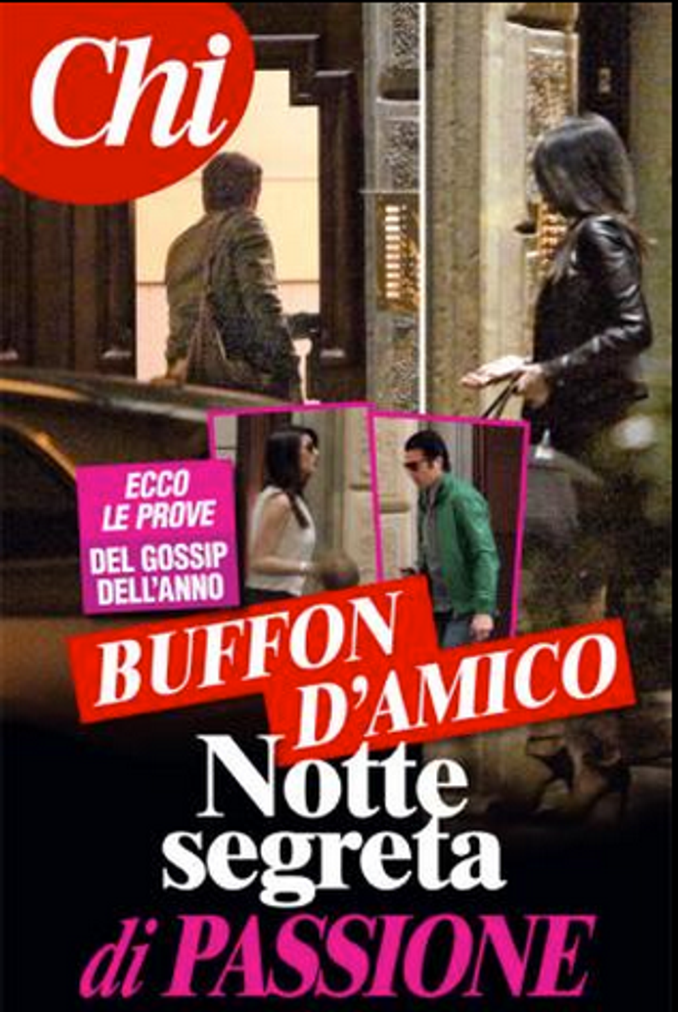 Gigi Buffon e Ilaria D'Amico: notte di passione a Milano