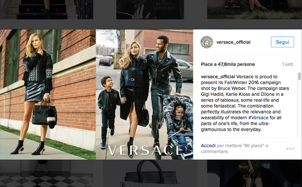 Lo spot Versace al centro della polemica