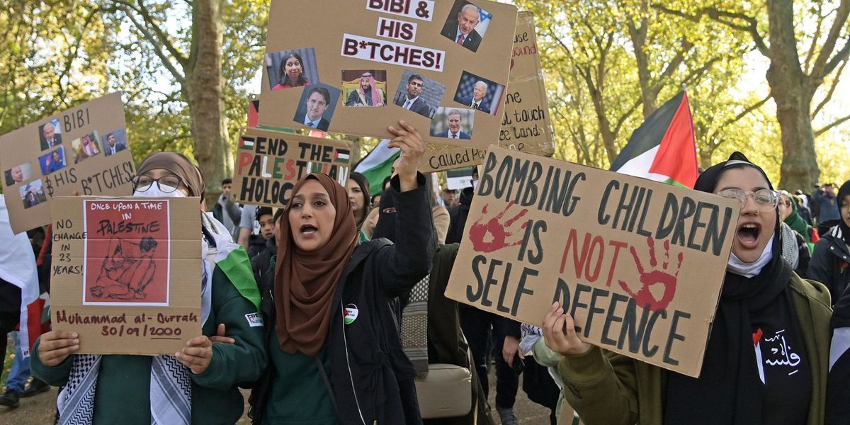 Londra, manifestazione pro palestina